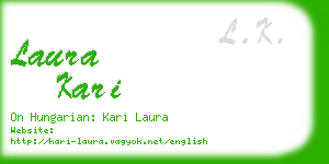 laura kari business card